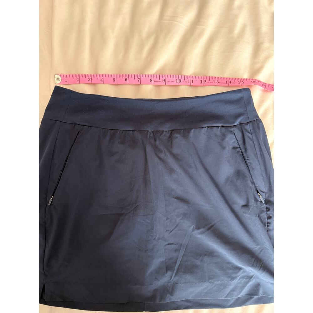 Athleta Dark Blue Soho Skort Athletic Pockets Size 12 - Picture 5 of 9